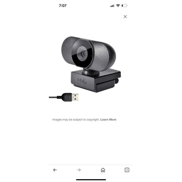 onn Webcam Autofocus 1440p Resolution Built-in Microphone 360 Degree Rotation - Picture 6 of 8